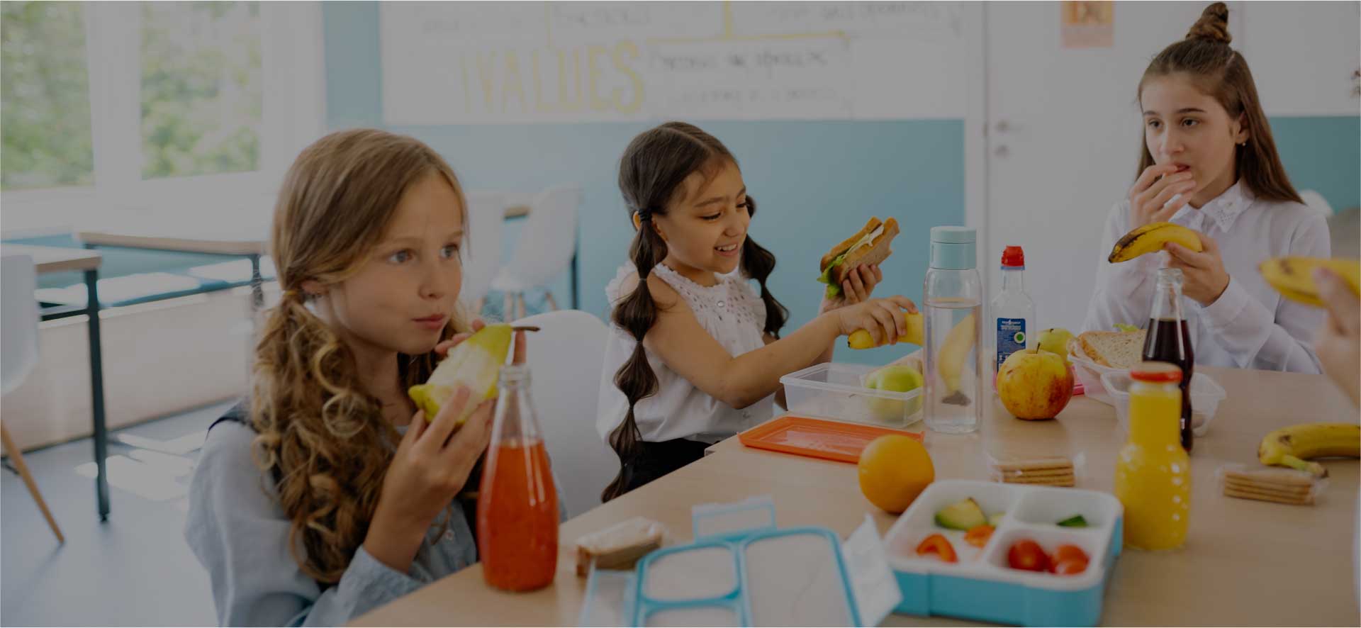 Children Eating Lunch